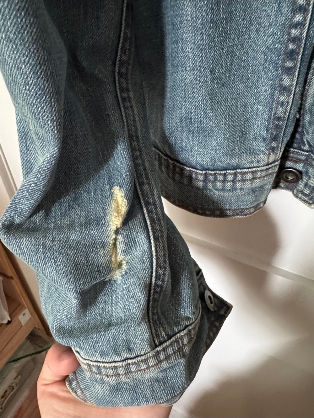 Topman Washed Blue Denim Trucker Jacket - Picture 5 of 6